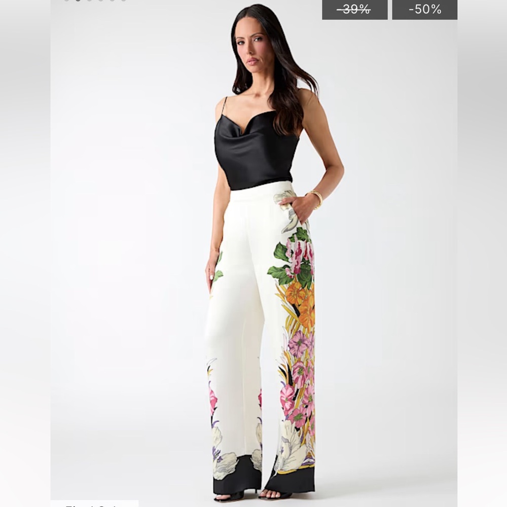Marciano Floral Multicolour Pants - Size XXS